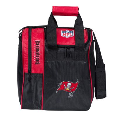 KR Strikeforce NFL Tampa Bay Buccaneers Single Bowling Ball Tote Bag with Shoe Compartment