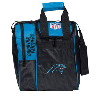 KR Strikeforce NFL Carolina Panthers Single Bowling Ball Tote Bag with Shoe Compartment