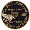 2nd Amend Cold Dead Fingers LAPEL PIN OR HAT PIN - Size 1" - VETERAN OWNED BUSINESS view 1