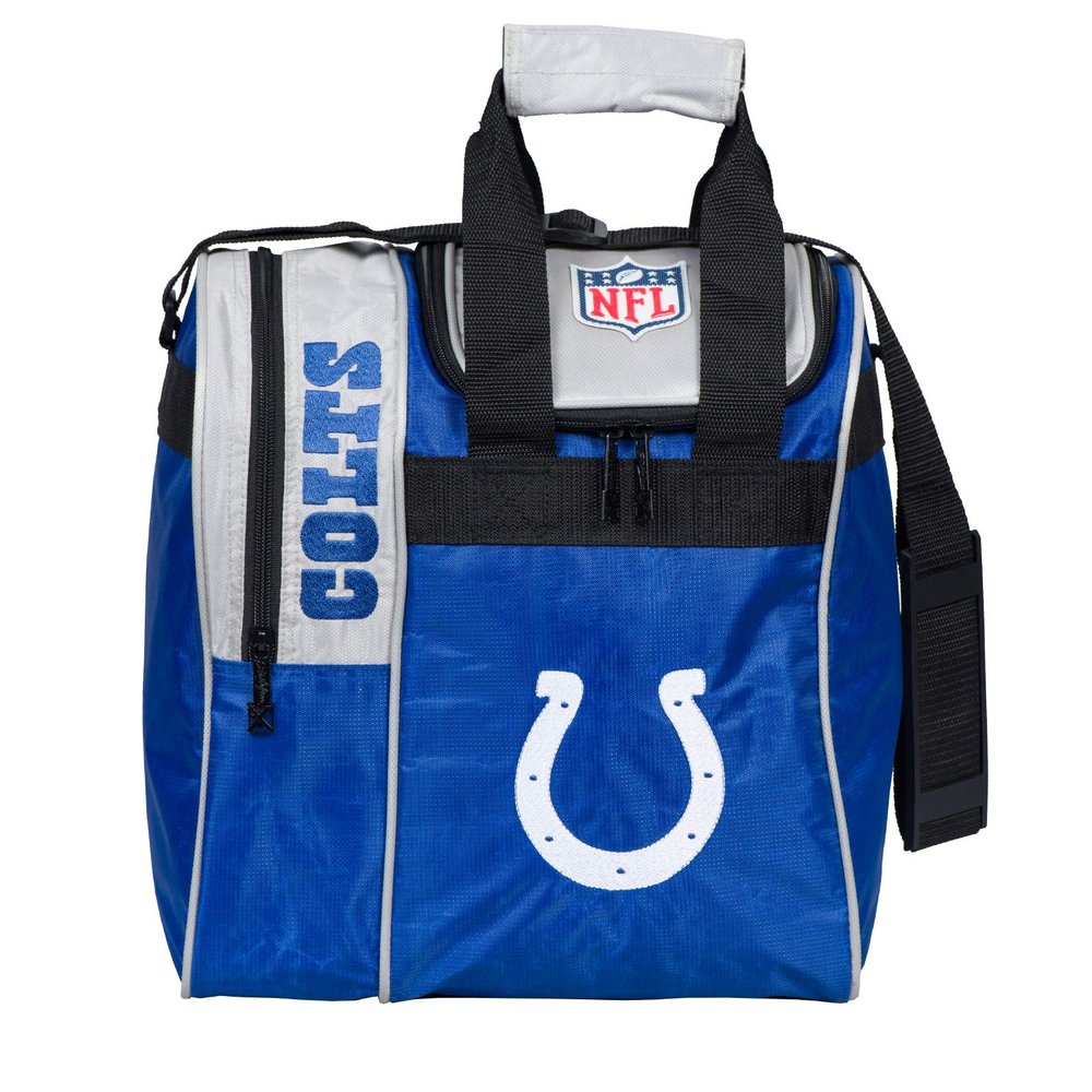 KR Strikeforce NFL Indianapolis Colts Single Bowling Ball Tote Bag with Shoe Compartment