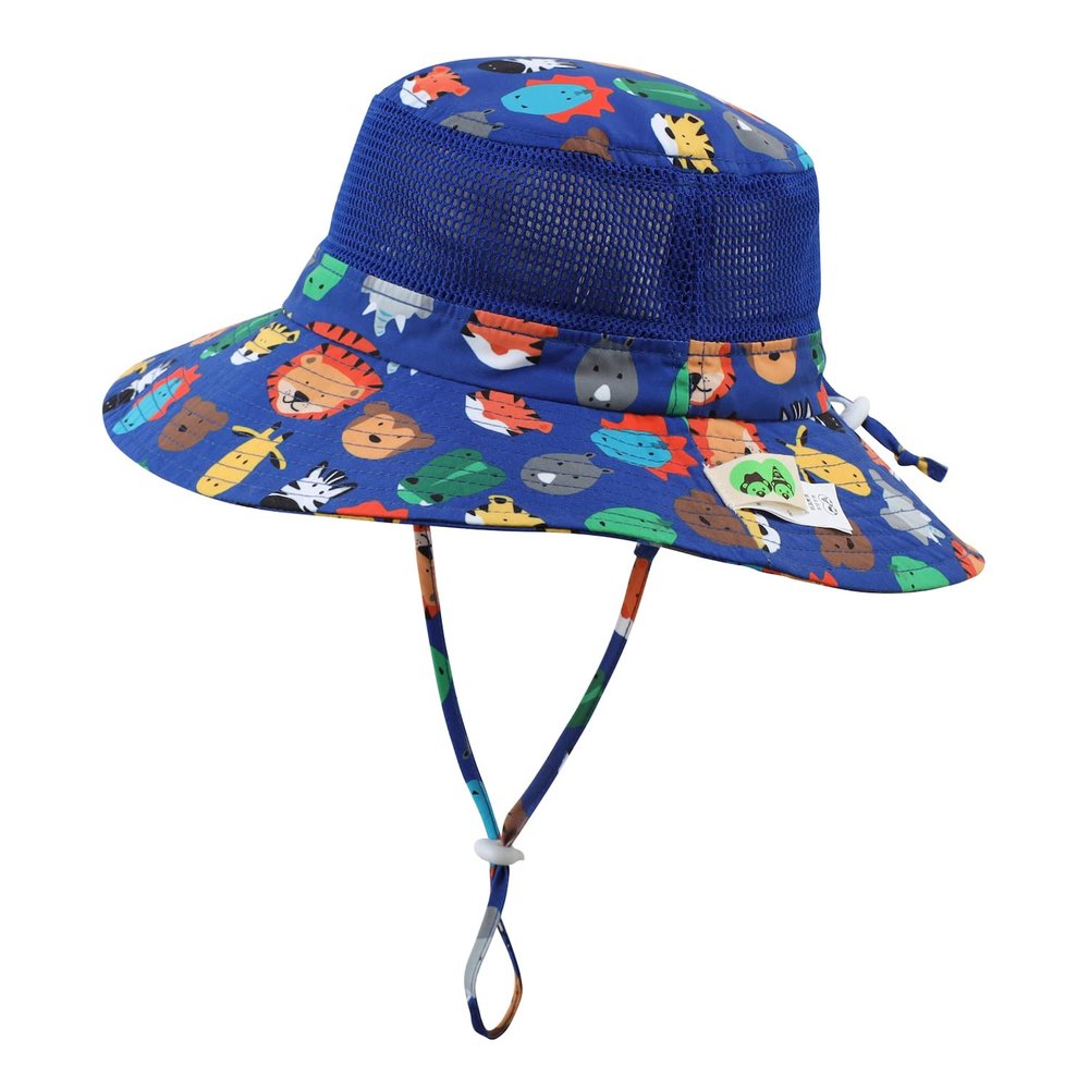 Home Prefer Toddler Boys Sun Hat UPF50+ Wide Brim Mesh Bucket Hat UV Protective Caps Zoo 1-2 Years
