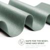 Sunshine Yoga 10-Pack Explore Yoga Mat, 68" x 24" Exercise Mat, 4mm Thick Non Slip Workout Mat, Anti-Tear Gym Mat, Bulk Yoga Mats for Schools or Studios, Sage view 2