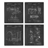 - Pilates Studio Exercise Patent Poster Art - Pilates Wall Art - Fitness Decor - Set of 4-11 x 14 Framed Prints view 1
