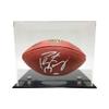 OnDisplay Deluxe UV-Protected Football/Rugby Ball Display Case - Luxury Clear Acrylic Memorabilia Case view 1