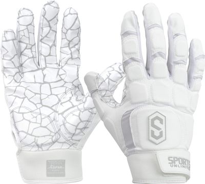 Sports Unlimited Max Clash Lineman Adult/Youth Padded Football Gloves, Lineman Football Gloves, Men's and Boys Offensive/Defensive Line