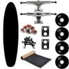 Moose Longboard Complete 9" x 40" Kicktail Dipped Black view 1