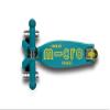 Micro Kickboard - Maxi Deluxe Foldable LED - Three Wheeled, Lean-to-Steer, Fold-to-Carry Swiss-Designed Micro Scooter for Kids with Motion-Activated Light-Up Wheels for Ages 5-12 (Petrol Green) view 3