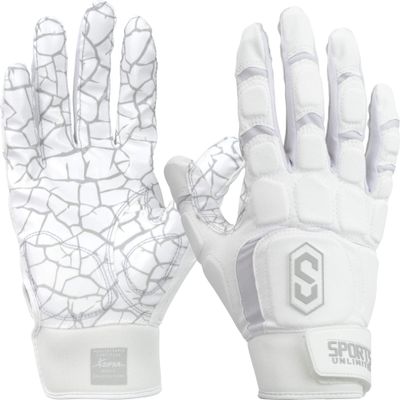 Sports Unlimited Max Clash Lineman Adult/Youth Padded Football Gloves, Lineman Football Gloves, Men's and Boys Offensive/Defensive Line