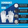 Sports Unlimited Max Clash Lineman Adult/Youth Padded Football Gloves, Lineman Football Gloves, Men's and Boys Offensive/Defensive Line view 4