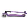 Micro Kickboard - Maxi Deluxe Foldable LED - Three Wheeled, Lean-to-Steer, Fold-to-Carry Swiss-Designed Micro Scooter for Kids with Motion-Activated Light-Up Wheels for Ages 5-12 (Purple) view 4
