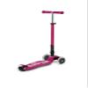 Micro Kickboard - Maxi Deluxe Foldable LED - Three Wheeled, Lean-to-Steer, Fold-to-Carry Swiss-Designed Micro Scooter for Kids with Motion-Activated Light-Up Wheels for Ages 5-12 (Berry Red) view 2