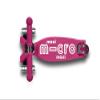 Micro Kickboard - Maxi Deluxe Foldable LED - Three Wheeled, Lean-to-Steer, Fold-to-Carry Swiss-Designed Micro Scooter for Kids with Motion-Activated Light-Up Wheels for Ages 5-12 (Berry Red) view 3