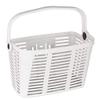 Bicycle Basket, Bellelli, Quick Release, Removable, Lightweight Plastic Basket, Easy to Mount, with Swing Up Handle, White, Made in Italy view 1