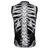 Social Paintball Sleeveless Jersey, Skeleton Bones with Mesh Sides (2X-Large) view 2
