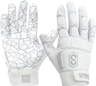 Sports Unlimited Max Clash Lineman Adult/Youth Padded Football Gloves, Lineman Football Gloves, Men's and Boys Offensive/Defensive Line
