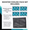 Glacier Tek Sports Cool Vest Bundle, with Biobased Cooling Packs Plus Booster Pack Set Lgray view 4