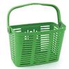 Bicycle Basket, Bellelli, Quick Release, Removable, Lightweight Plastic Basket, Easy to Mount, with Swing Up Handle, Green, Made in Italy view 1