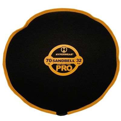 Hyperwear SandBell PRO  Premium Soft Sandbag Weight (70 lb  Orange)