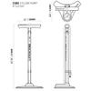 Blackburn Core Bike Floor Pump (Silver, Core 3) view 2