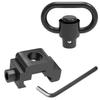 1.25" Picatinny Rail QD Sling Swivel Mount, 360 Degree Rotation Quick Detach Sling Attachment with Push Button for Two Point Sling (1 PC) view 1