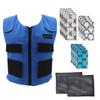 Glacier Tek Sports Cool Vest Bundle, with Biobased Cooling Packs Plus Booster Pack Set Blue view 1