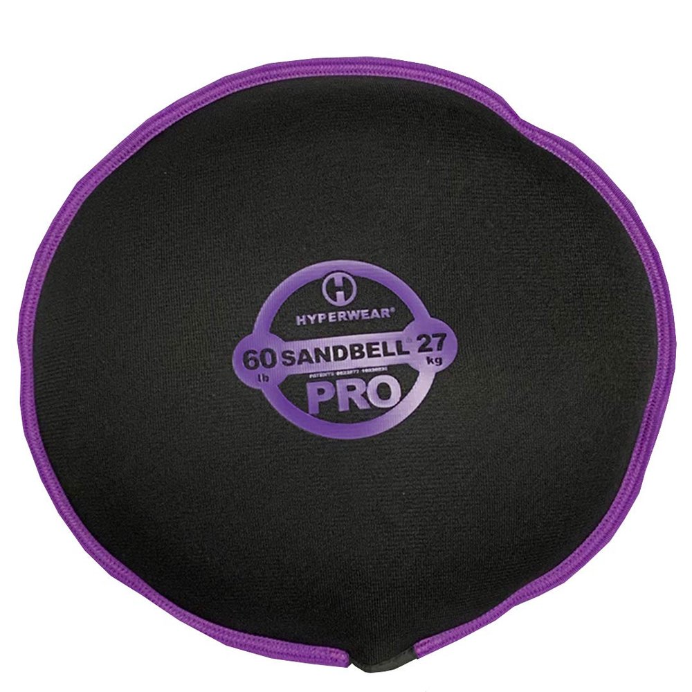 Hyperwear SandBell PRO  Premium Soft Sandbag Weight (60 lb  Purple)