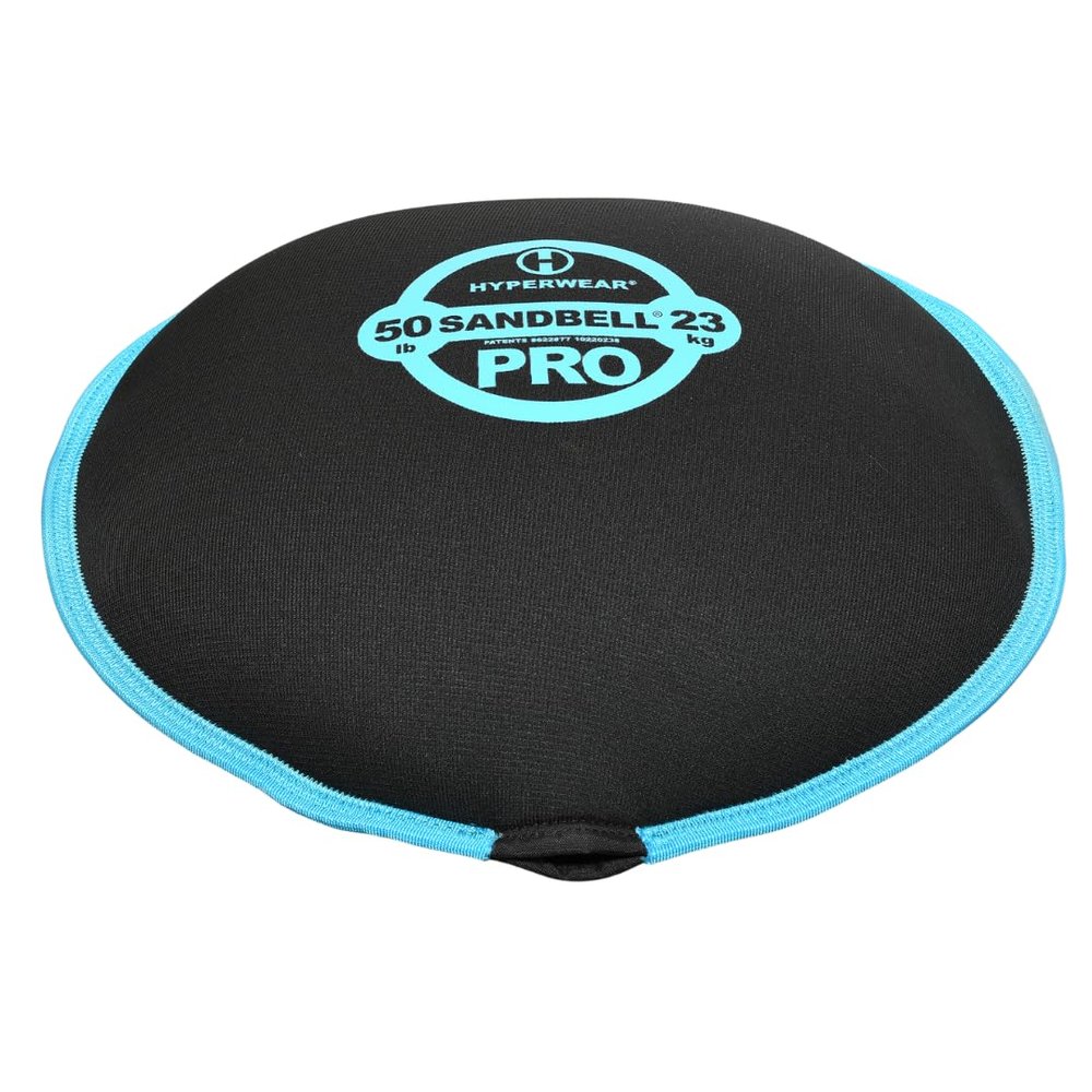 Hyperwear SandBell PRO  Premium Soft Sandbag Weight (50 lb  Blue)