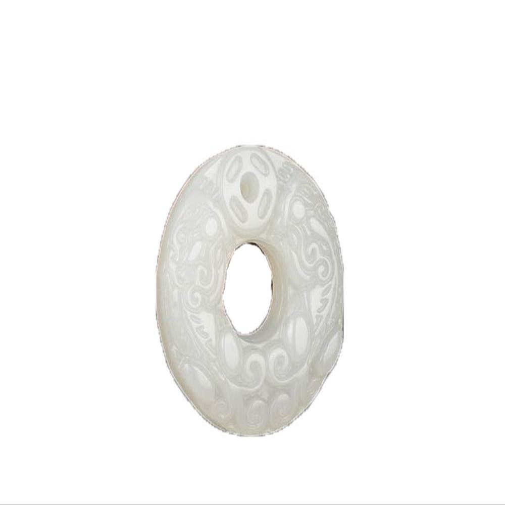 and The Tian Jade PiXiu Peace Button Pendant Male Kaiguang Peace Protection White Jade Leather Qiu Jade Pendant Lady Lovers Necklace