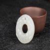 and The Tian Jade PiXiu Peace Button Pendant Male Kaiguang Peace Protection White Jade Leather Qiu Jade Pendant Lady Lovers Necklace view 4