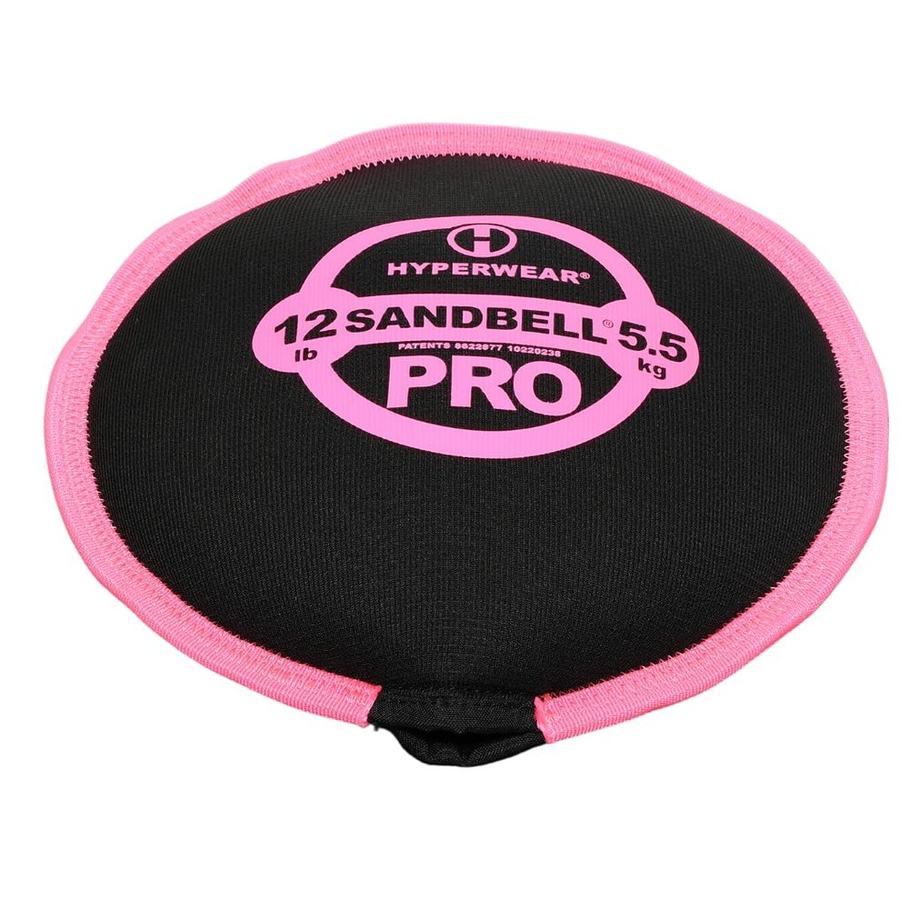 Hyperwear SandBell PRO Premium Soft Sandbag Weight (12 lb Pink)