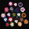 Flairs New York Gentleman's Essentials Premium Handmade Flower Lapel Pin Boutonniere ([Wool Fabric] Red Pink) view 3