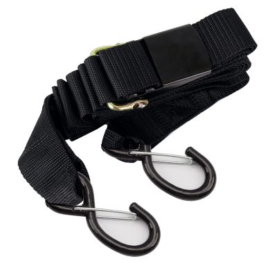 XSTRAP STANDARD 1PK 2''x 13' Adjustable Tie-Down Wide Webbing Rated Capacity: 1200 lb Moving Straps Tie Downs Marine Boat Strap Trailer with Hooks Prevent Corrosion Yet Easy