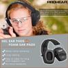 PROHEAR 016-Gel Shooting Ear Protection Safety Muffs with Gel Ear Seals, NRR 26dB Noise Reduction Slim Low Profile Passive Earmuffs, Light Weight Folding Hearing Protector for Airsoft, Hunting (Black) view 3