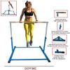 GYMPRO Kids Gymnastics Bar Kip Bar Horizontal Bar Gymnastic Training Junior Training Height Adjustable 3 to 5 FT Jungle Gym Expandable Tumble (Blue) view 2