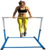 GYMPRO Kids Gymnastics Bar Kip Bar Horizontal Bar Gymnastic Training Junior Training Height Adjustable 3 to 5 FT Jungle Gym Expandable Tumble (Blue) view 4