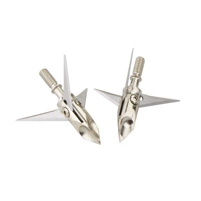 AMEYXGS 6pcs/12pcs Archery Hunting Arrowheads Blade Broadhead Screw in Arrow Tips Detachable Arrow for Hunting Outdoor Shooting Target Practice Accessories and Box (Type 25, 6 pcs)