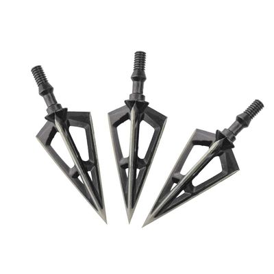 AMEYXGS 6pcs/12pcs Archery Hunting Arrowheads Blade Broadhead Screw in Arrow Tips Detachable Arrow for Hunting Outdoor Shooting Target Practice Accessories and Box (Type 28, 6 pcs)