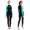Dive Skins Full Body Swimsuit Wetsuit Scuba Rash Guard Diving Suit for Women Men Adult, Long Sleeve Swimwear One Piece UV Protection Quick Dry Sunsuit for Surfing Snorkeling Kayaking (Black, L) view 1