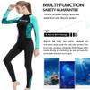 Dive Skins Full Body Swimsuit Wetsuit Scuba Rash Guard Diving Suit for Women Men Adult, Long Sleeve Swimwear One Piece UV Protection Quick Dry Sunsuit for Surfing Snorkeling Kayaking (Black, XL) view 3