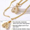 14k Gold Plated Diamond Iced A-Z Initial Bling Letter Name Pendant Necklaces, Men Women view 4