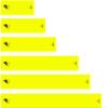 White Water Archery Solid Yellow Fluorescent Neon Elk Silhouette Arrow Wraps Choose Length Width (4, 1.4) view 1