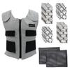 Glacier Tek Sports Cool Vest Bundle, with biobased Cooling Packs Plus Spare Pack Set Lgray view 1