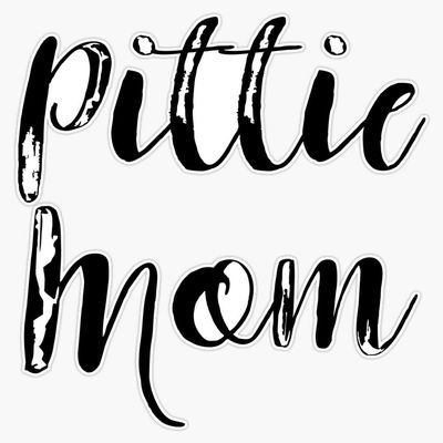Pittie Mom Vinyl Waterproof Sticker Decal Car Laptop Wall Window Bumper Sticker 5"
