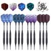 SHOT TAKER CO. EST. 2017 Professional Soft Tip Darts 12 PC | 12 Brass Barrels | 50 Extra Black 2BA Tips| 12 Aluminum Shafts | 16 Flights Standard | Multi Tool | Carry Bottle(19g Black Barrel)STC10425 view 1