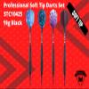 SHOT TAKER CO. EST. 2017 Professional Soft Tip Darts 12 PC | 12 Brass Barrels | 50 Extra Black 2BA Tips| 12 Aluminum Shafts | 16 Flights Standard | Multi Tool | Carry Bottle(19g Black Barrel)STC10425 view 2