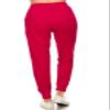 Leggings Depot Womens Relaxed fit Jogger Pants - Track Cuff Sweatpants with Pockets, Tangored, 3X view 3
