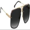 Carrera Ca Glory II Unisex Sunglasses, Black On Gold/Grey Shaded, 59/18/145 view 3