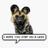 African Wild Dog Vinyl Waterproof Sticker Decal Car Laptop Wall Window Bumper Sticker 5" view 1