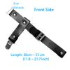 Jurxy 2PCS Gothic Punk Garters Leg Ring Leg Elastic Punk Harness Garter Belt Adjustable Suspender with Metal Clips  Black view 2