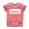 2nd Birthday Outfits for Toddler Girls Shirt 2 Year Old Girl Second Birthday Two (White on Mauve, 2 Years) view 1